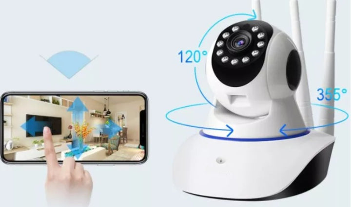 Camera de Supraveghere Smart Video, Rotativa, Wi-Fi, 4K, 3 Antene - Taggo.ro