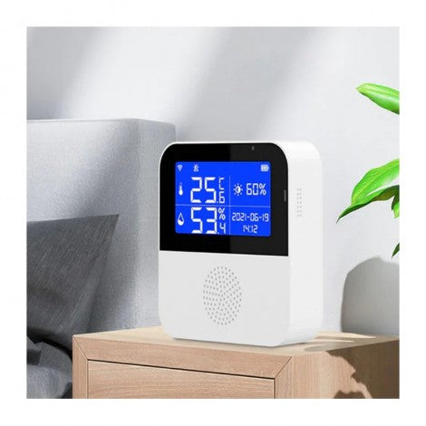 Termostat inteligent WiFi, temperatura si umiditate, display LCD 2.9inch - Taggo.ro