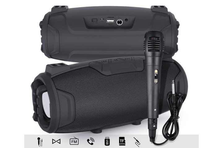 Boxa portabila cu microfon si Radio FM, USB, High Power - Taggo.ro