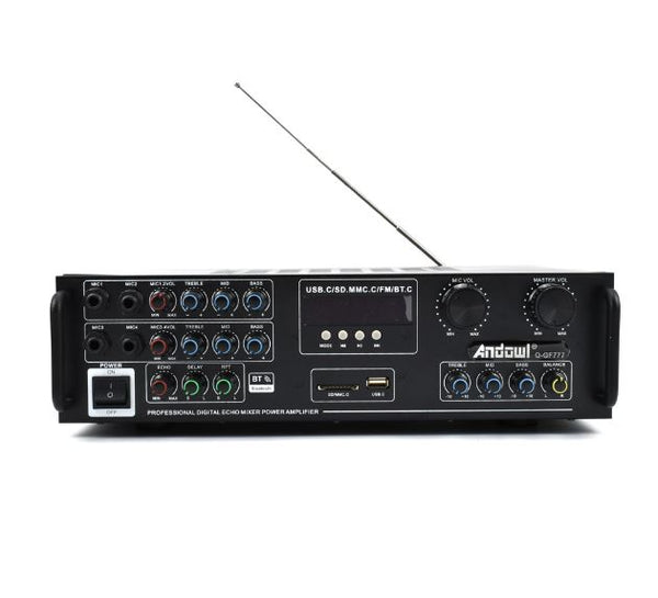Amplificator Bass Profesional Tip Statie cu Bluetooth Q-GF777 si telecomanda remote - Taggo.ro
