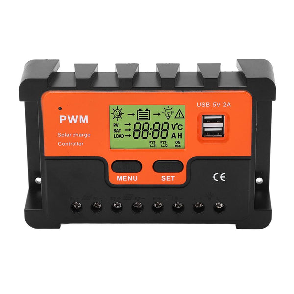 Controller tensiune pentru panou solar PMW, 12v, 10 a, LCD - Taggo.ro