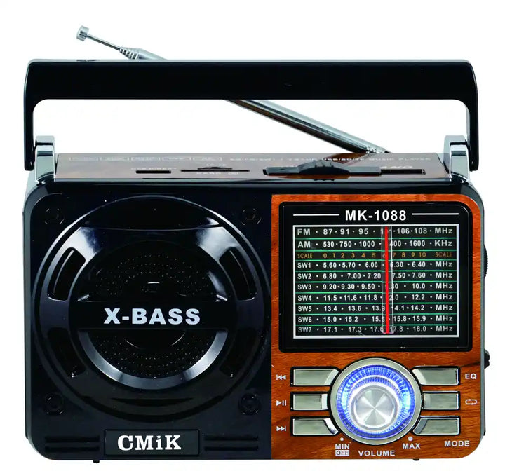 Radio MP3 Player Baterie Reincarcabila cu Lanterna, Auxiliar MK-1088 - Taggo.ro