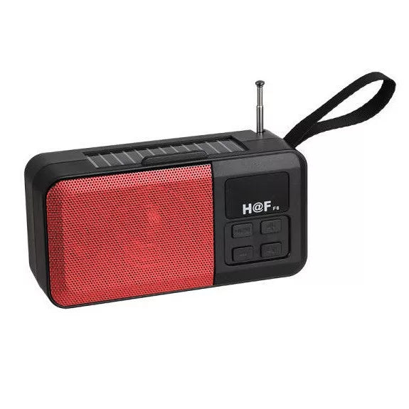 Boxa Audio Portabila HF-F6, Bluetooth, USB, TF, Radio FM, Incarcare Solara, Lanterna LED - Taggo.ro