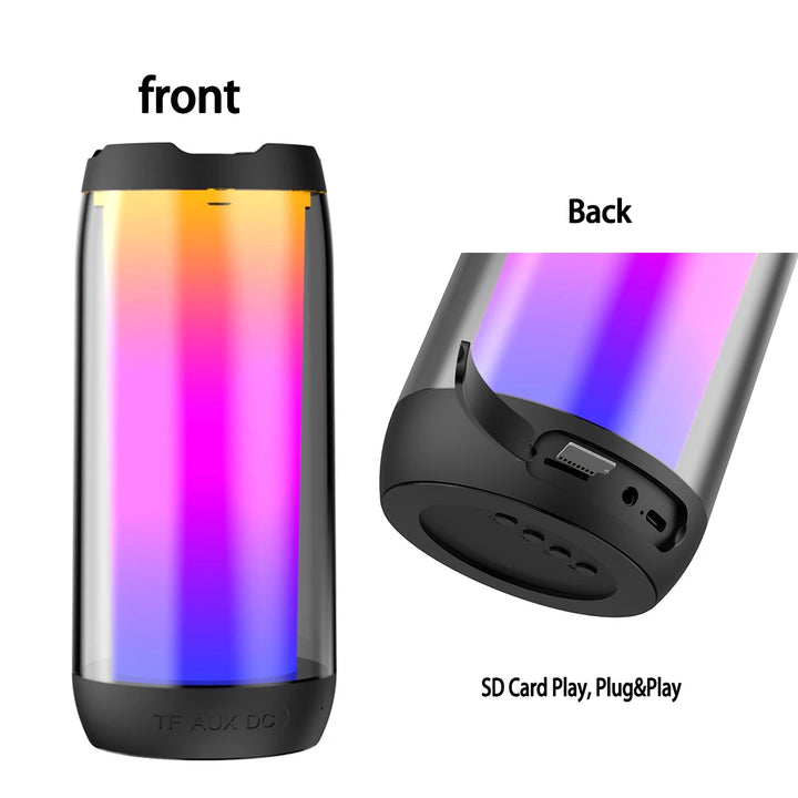 Boxa Portabila Dazzle Light T1, Bluetooth, Versiunea 5.2, Card TF+AUX+USB, Baterie 1500mA - Taggo.ro