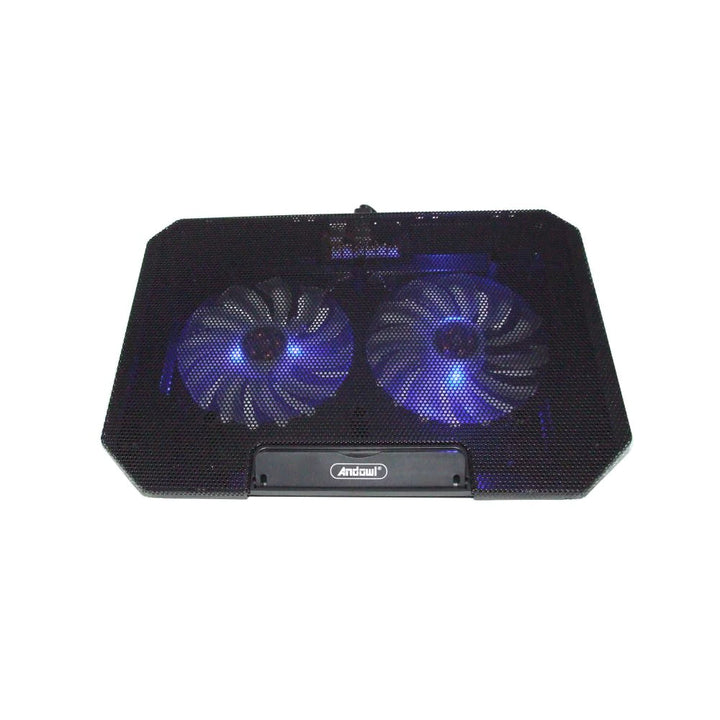 Cooler Laptop Q-SR03, Silentios, 13", 2 x Ventilator, USB, Negru - Taggo.ro