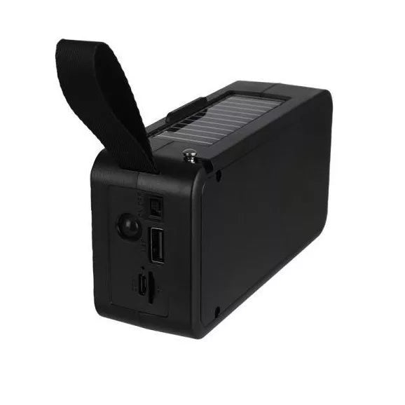 Boxa Audio Portabila HF-F6, Bluetooth, USB, TF, Radio FM, Incarcare Solara, Lanterna LED - Taggo.ro