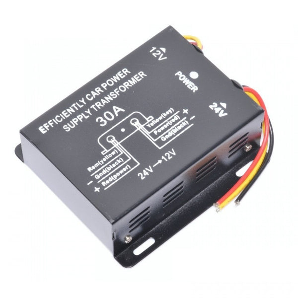 Convertor Auto 24-12V DC / 30A 360W de Tensiune - Taggo.ro