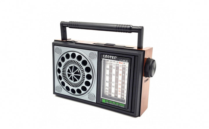 Radio Portabil, AM/FW/SW, 7 Benzi Control Volum, USB, AUX, Antena Telscopica, Control Volum, Retro - Taggo.ro
