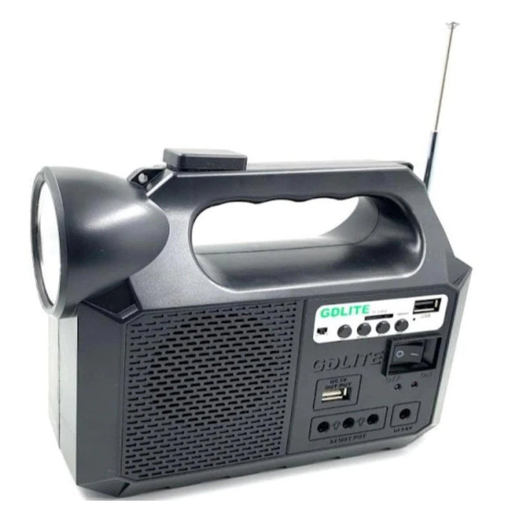 Kit Solar GD-8017 MUSIC Portabil cu 3 Becuri, Bluetooth, Mp3, 8000mAh - Taggo.ro