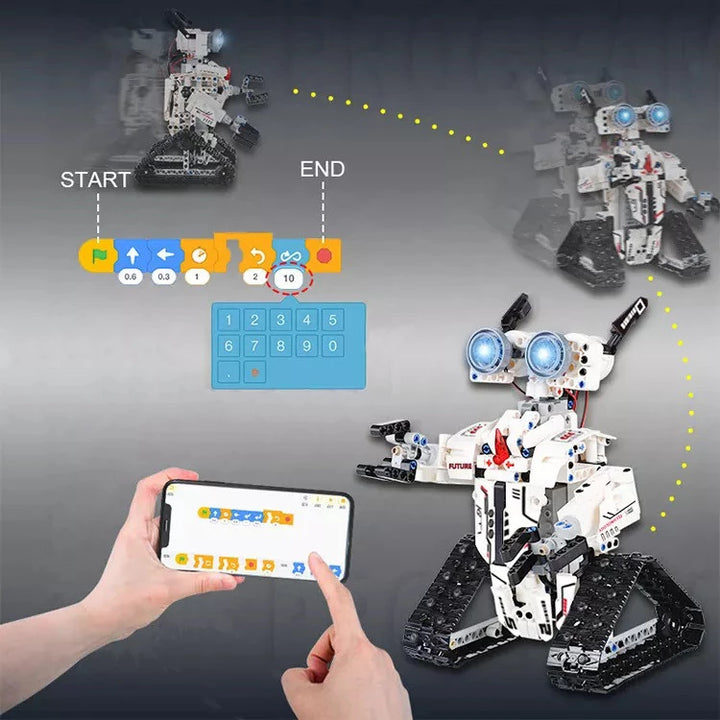 Robot Inteligent Control App Cu Telecomanda Andowl RB9001, 467 Piese - Taggo.ro