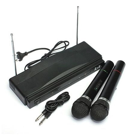 Set 2 Microfoane Fara Fir Wireless + Receiver AT-306 - Taggo.ro