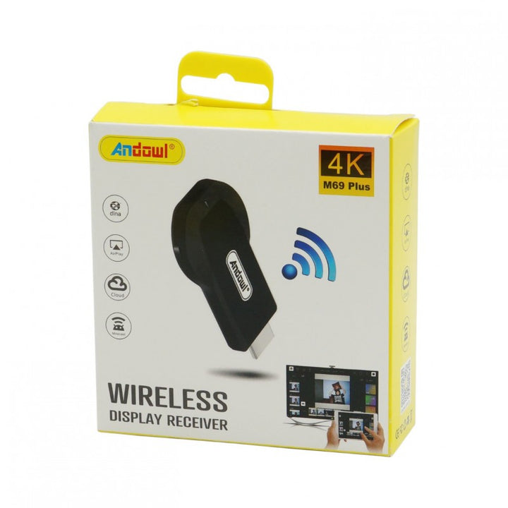 Receiver wireless pentru sincronizare ecran telefon Andowl M9 Plus , wireless , HDMI - Taggo.ro